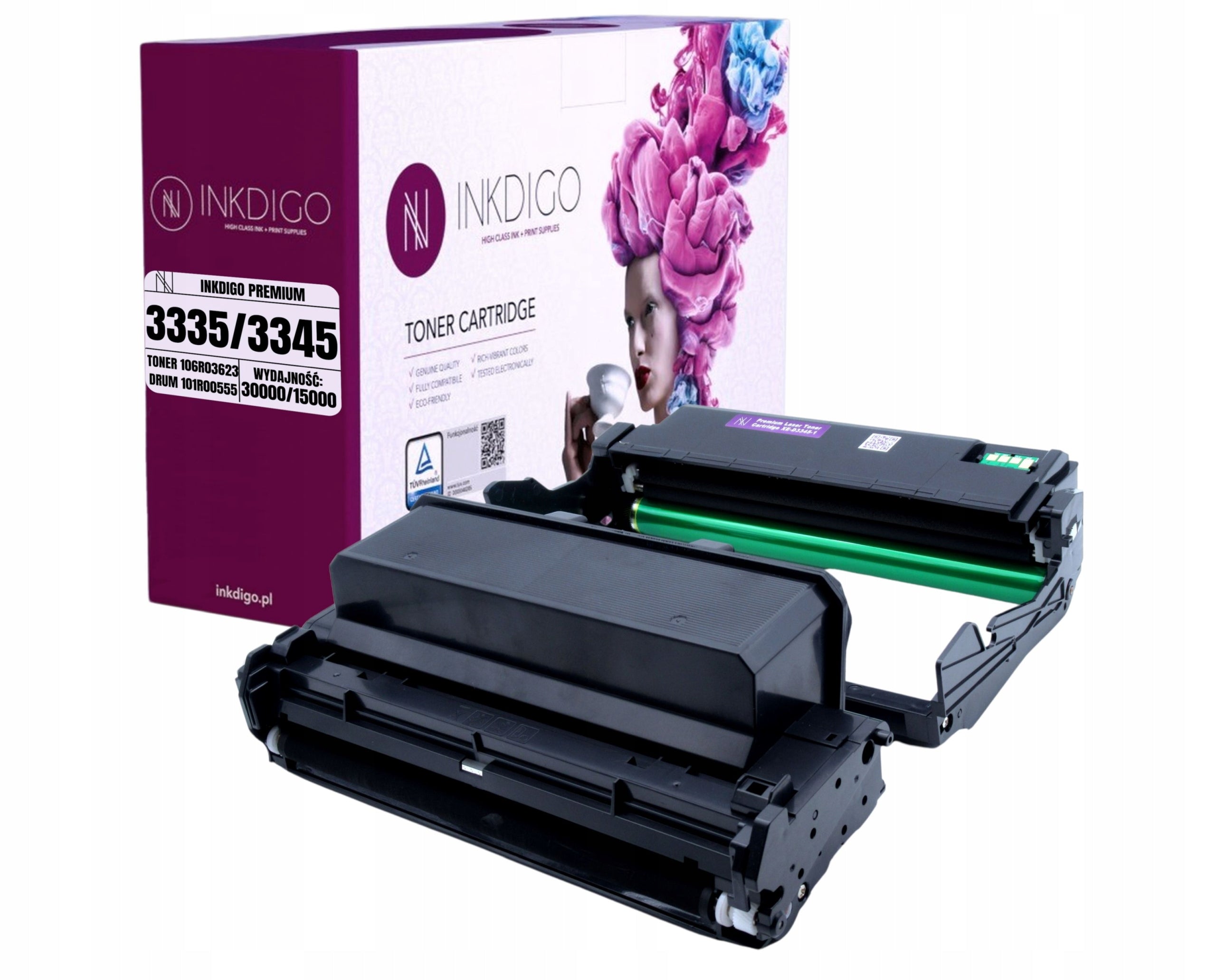 TONER + DRUM INKDIGO TUV FOR XEROX 3330 3335 3345 TONER FOR XEROX 3345