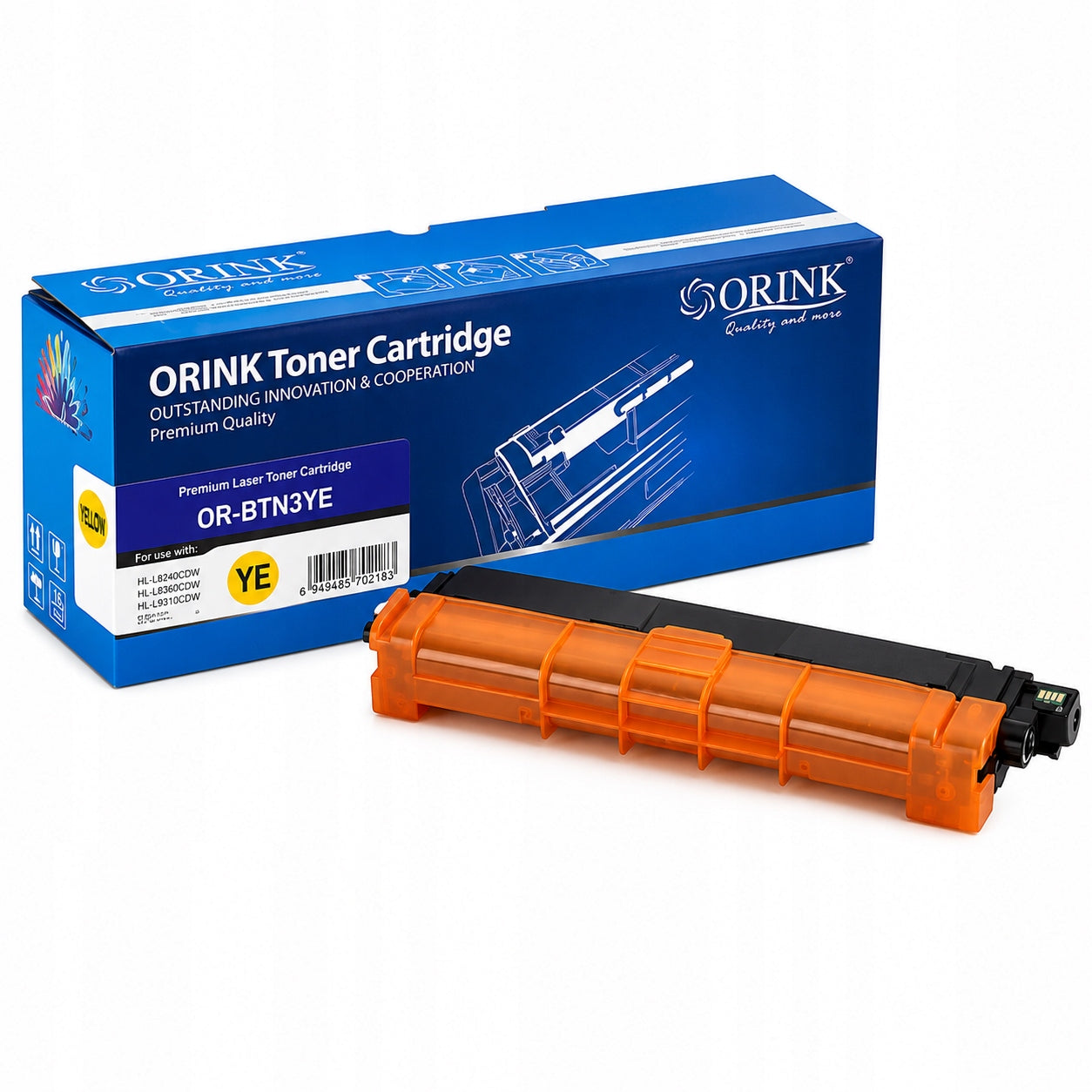 TONER FOR BROTHER Orink TN243Y for L3510CDW L3550CDW Yellow 1000 pages