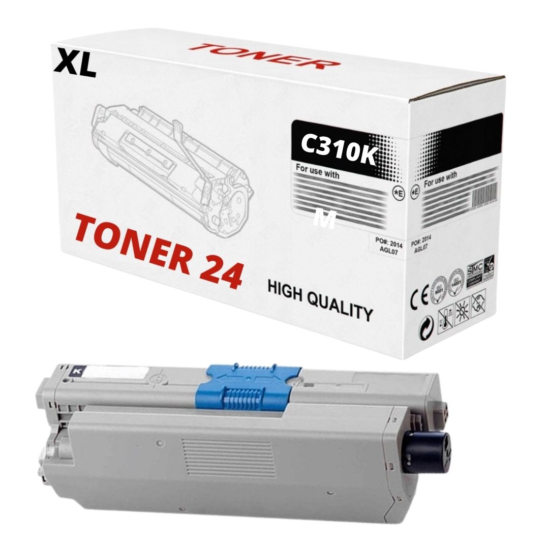 TONER FOR OKI C310 C330 C510 MC352 MC362 MC562 XL BLACK
