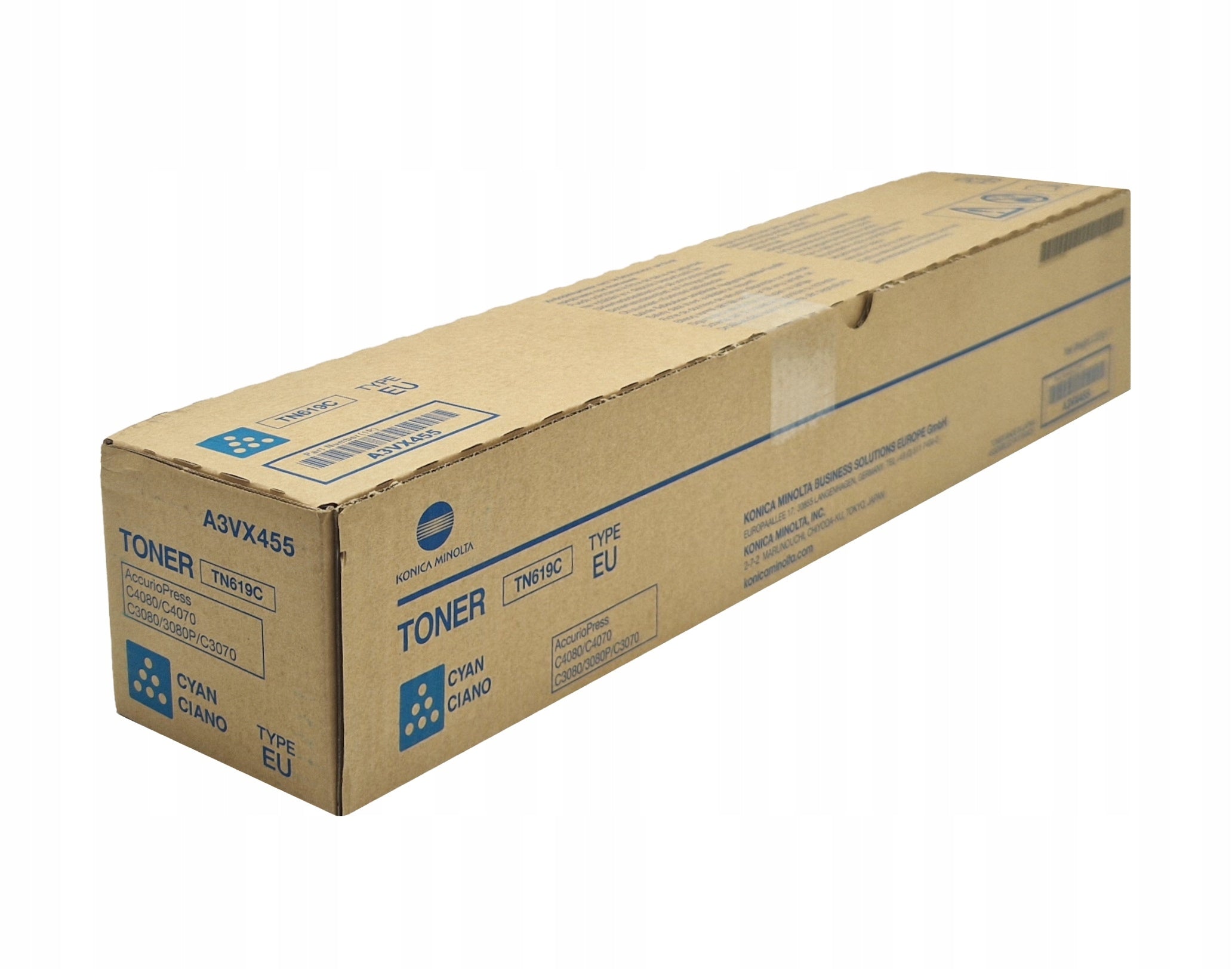 TONER KONICA MINOLTA TN619C CYAN BLUE C3070 C3080 C4070 C4080
