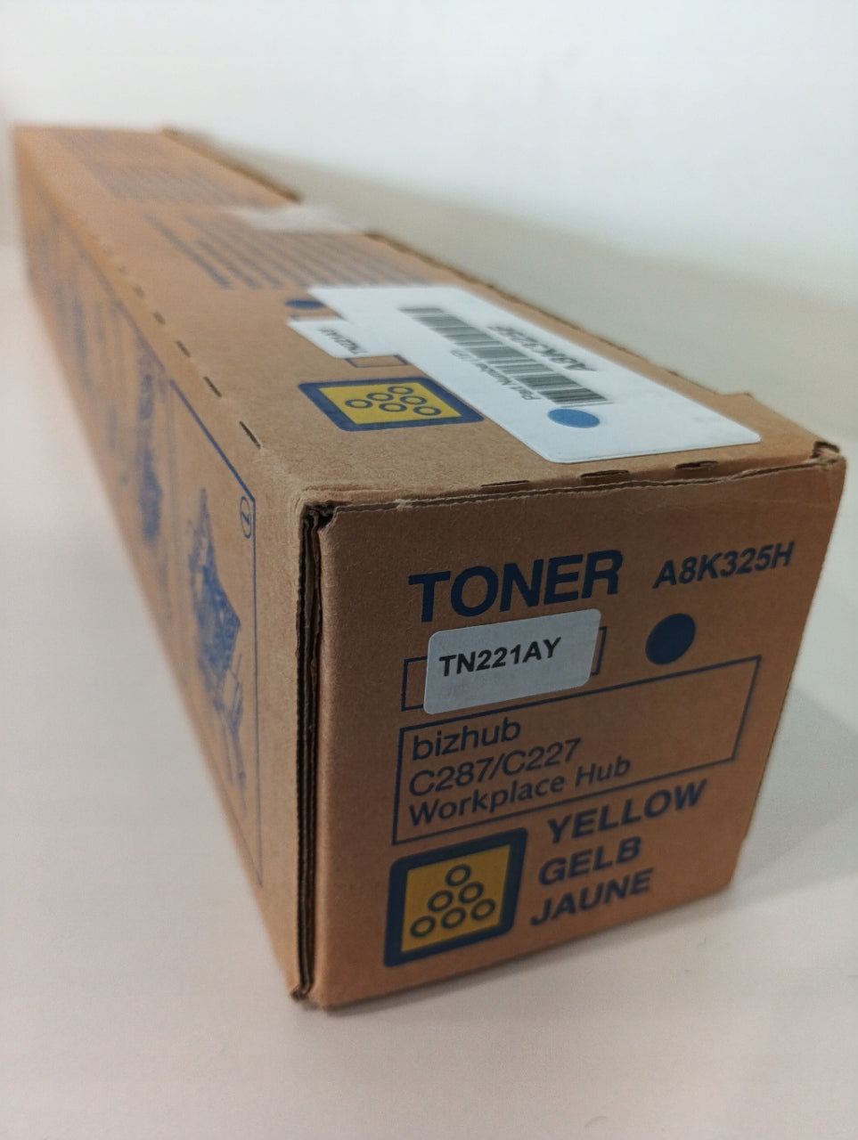 TONER KONICA TN221Y A8K325H/ A8K325F YELLOW (YELLOW) ORIGINAL Manufacturer code A8K325H