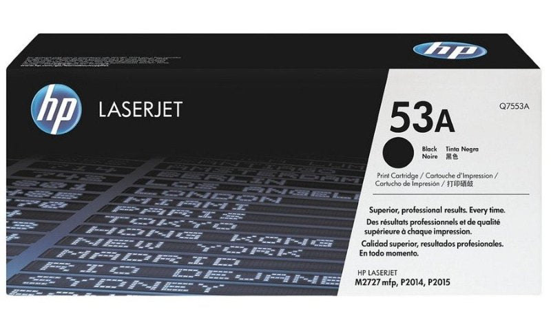 TONER ORIGINAL HP Q7553A 53A BLACK OEM