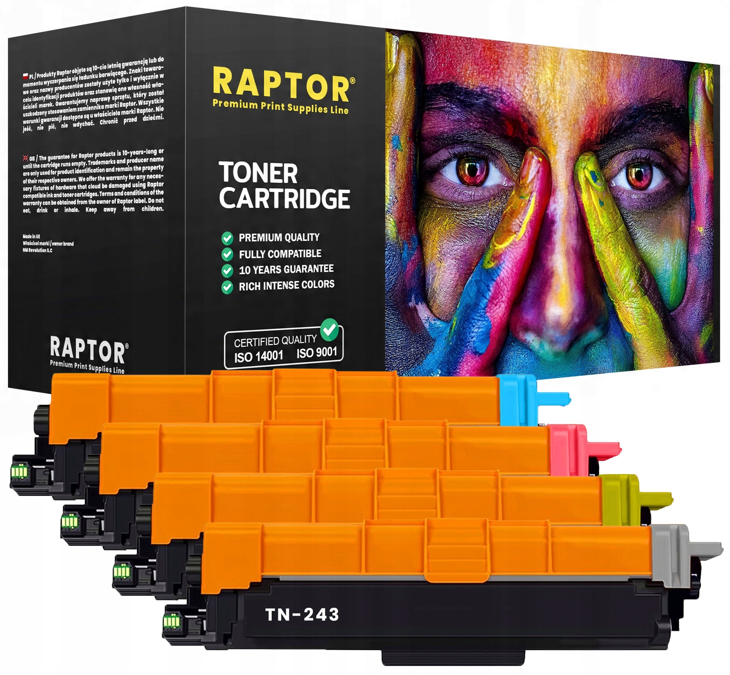 TONER SET FOR BROTHER TN-243 CMYK PRINTER