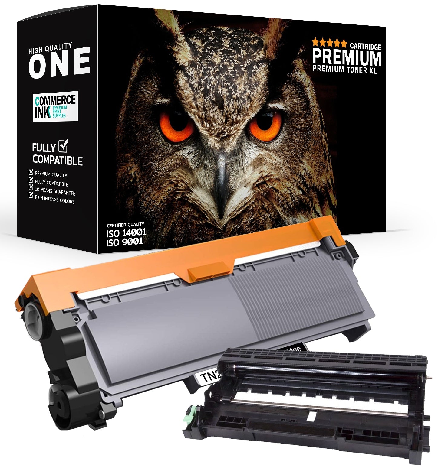 TONER SET XXL + DRUM FOR PRINTER BROTHER HL-2130 DCP-7055 DCP-7055W