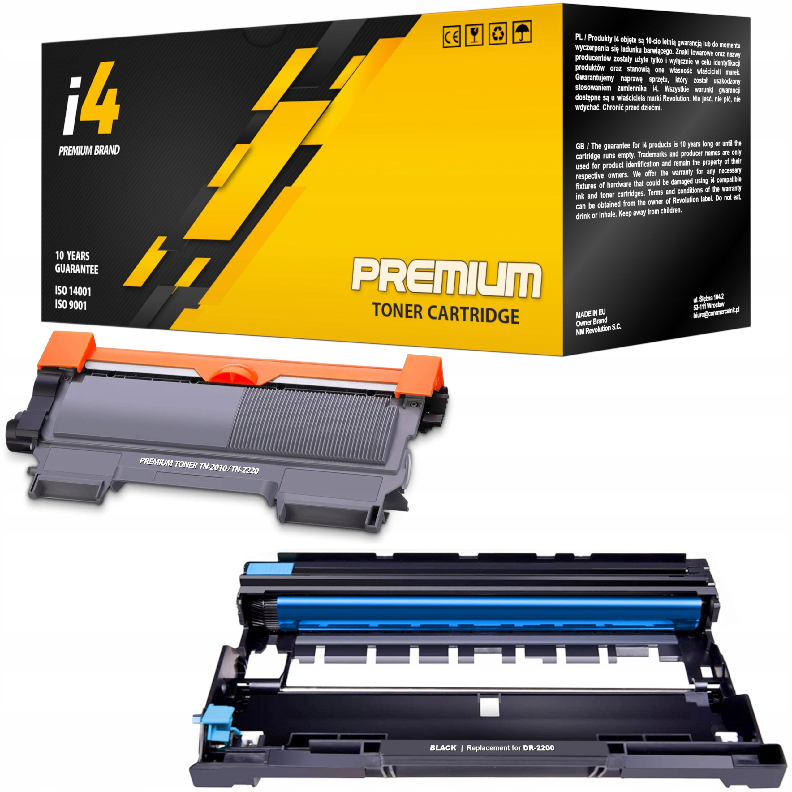 TONER SET XXL + DRUM FOR PRINTER BROTHER HL-2130 DCP-7055 DCP-7055W