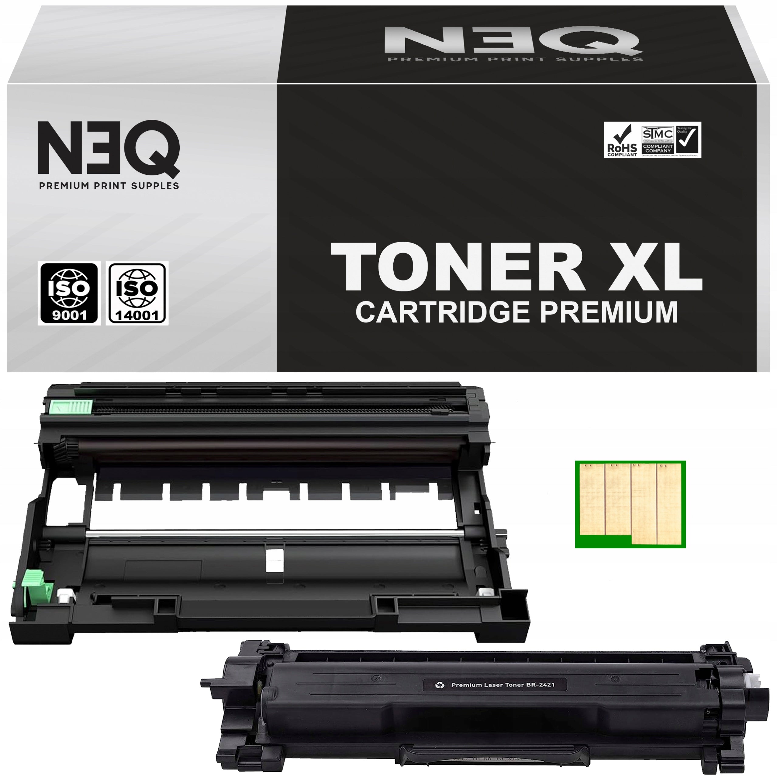 TONER TN-2421 + DRUM FOR BROTHER DCP-L2512D DCP-L2532DW HL-L2352DW PRINTER