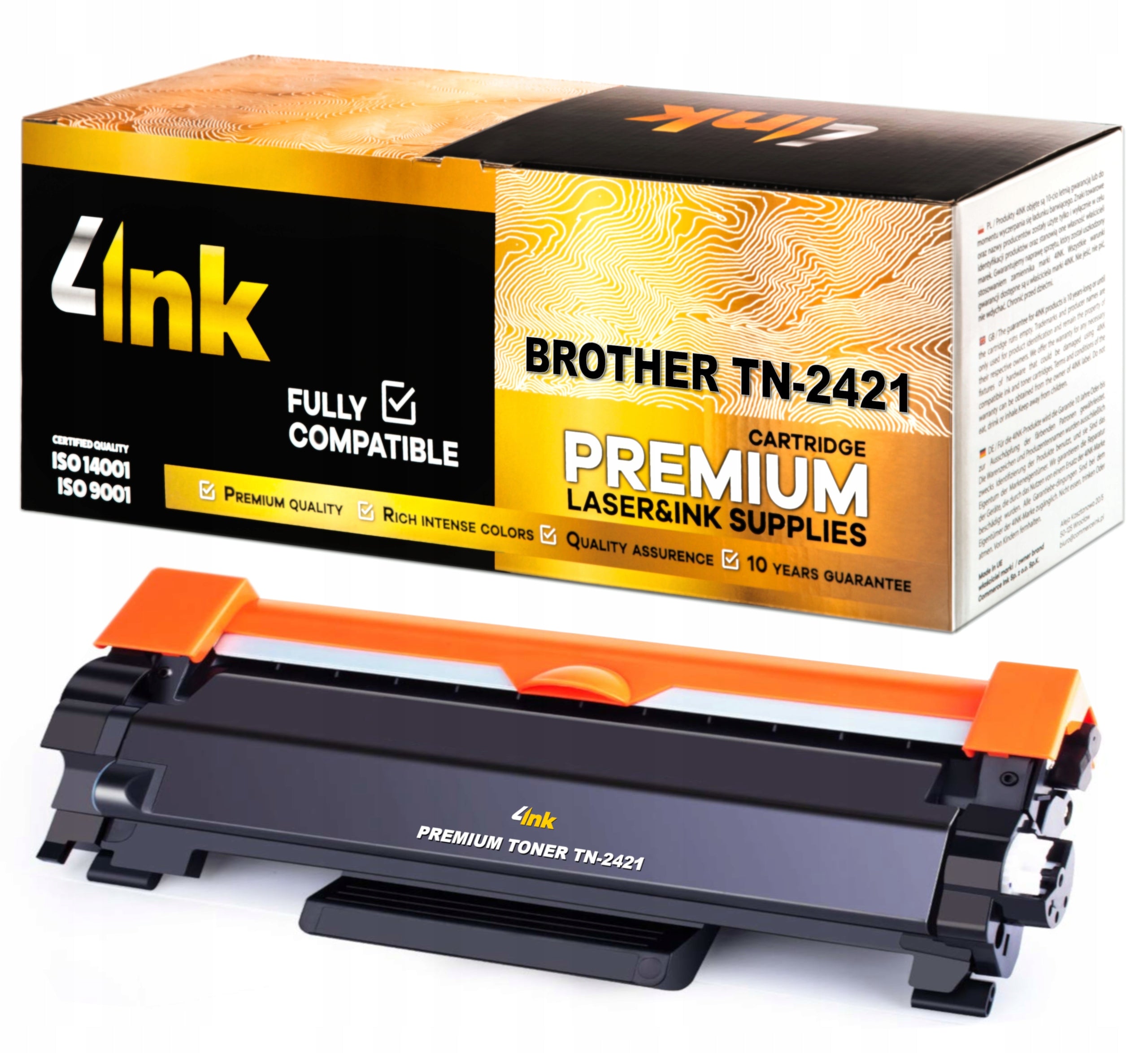 TONER TN-2421 XL FOR BROTHER PRINTER MFC-L2712DN MFC-L2712DW MFC-L2732DW