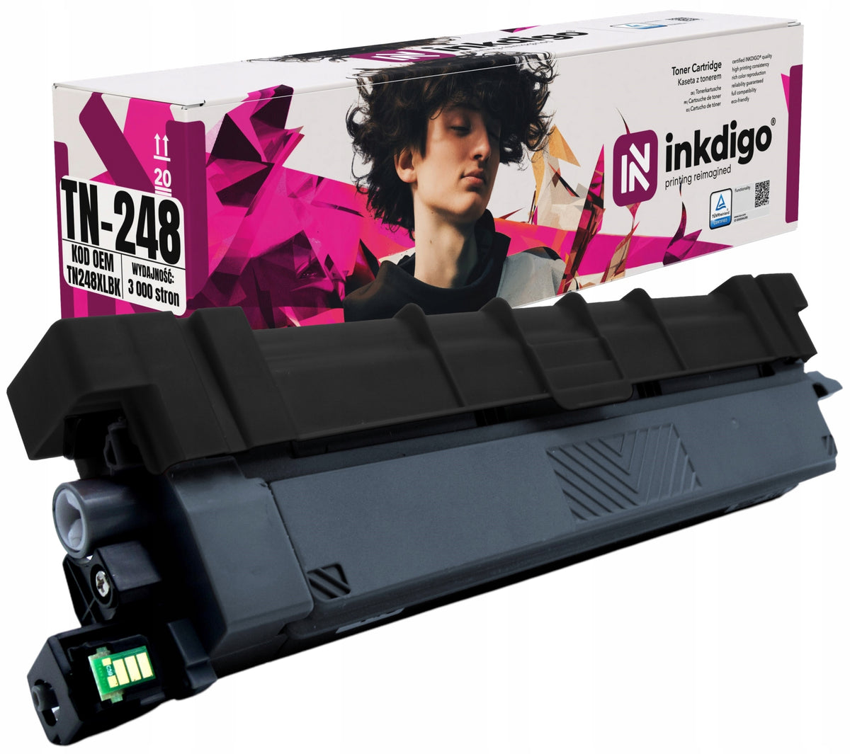 TONER TN-248BK - REPLACEMENT FOR BROTHER DCP-L3520CDW MFC-L3760CDW PRINTER