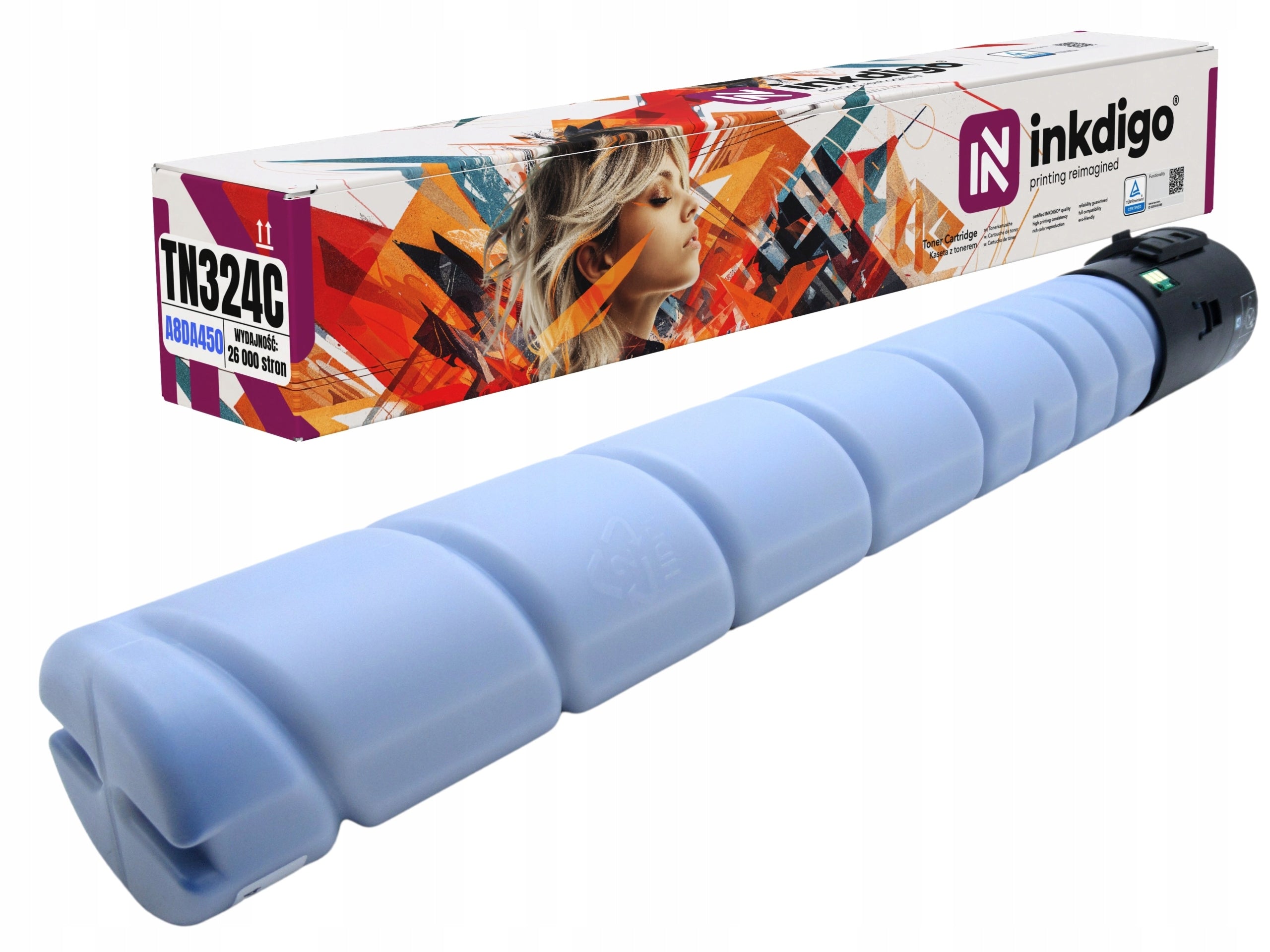TONER TN324C CYAN MINOLTA BIZHUB C258 C308 C368