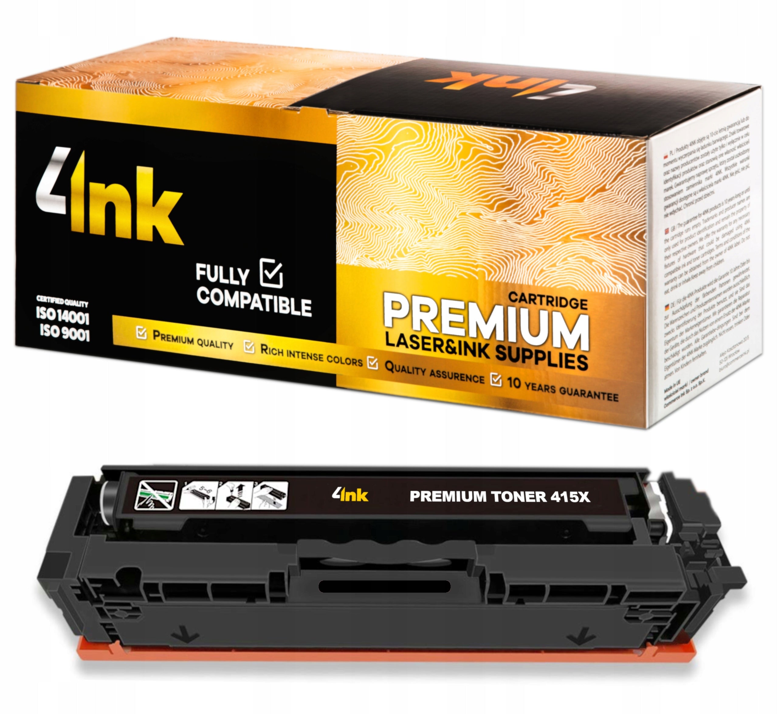 TONER XL FOR HP LASERJET M479fdw M479fdn M479dw M454dn M454dw PRINTER Manufacturer 4INK