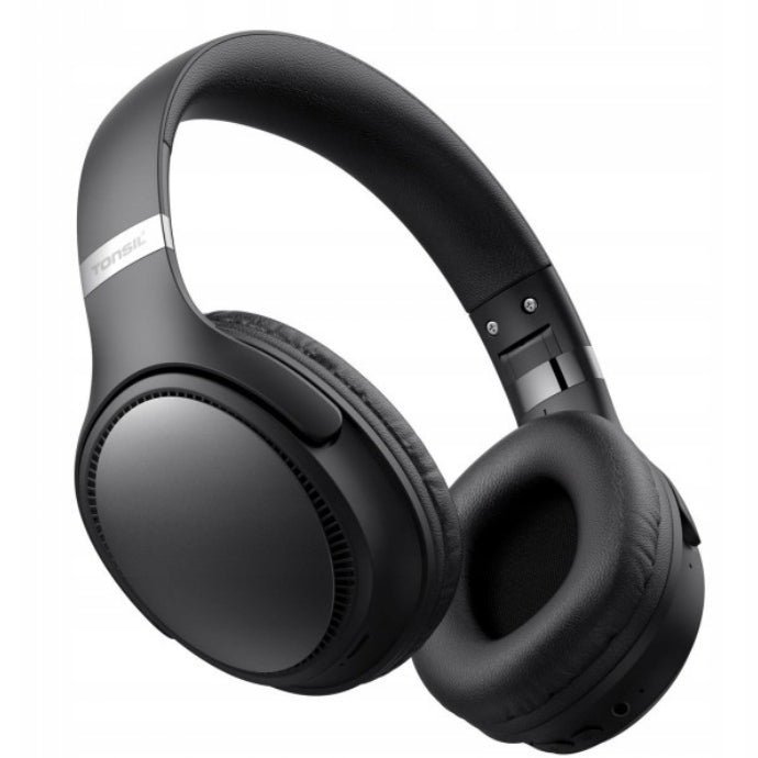 TONSIL WIRELESS EAR HEADPHONES LONG OPERATION BLUETOOTH BLACK