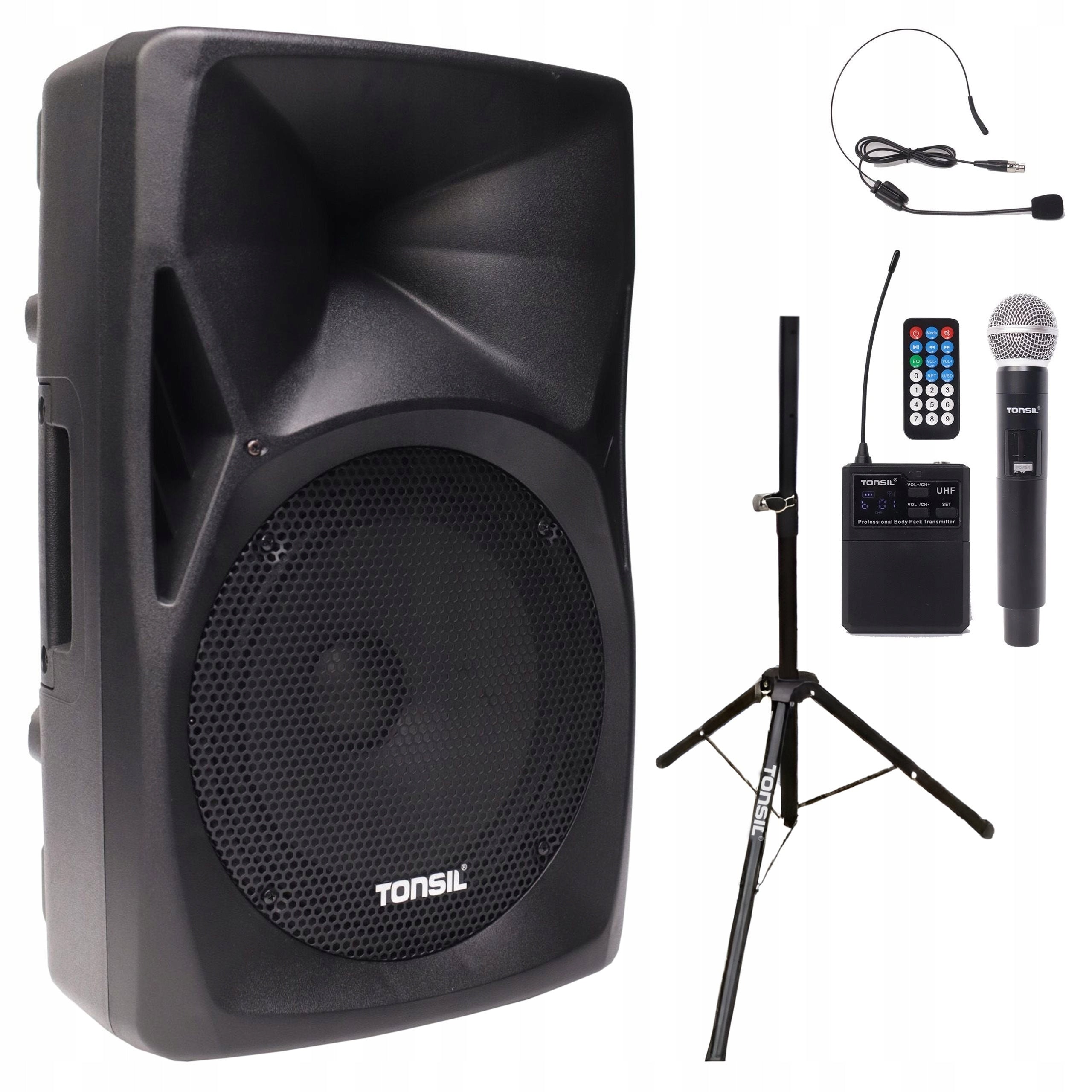 TONSIL ZP 12 PORTABLE PA SYSTEM + HEAD MICROPHONE + DYNAMIC + TRIPOD