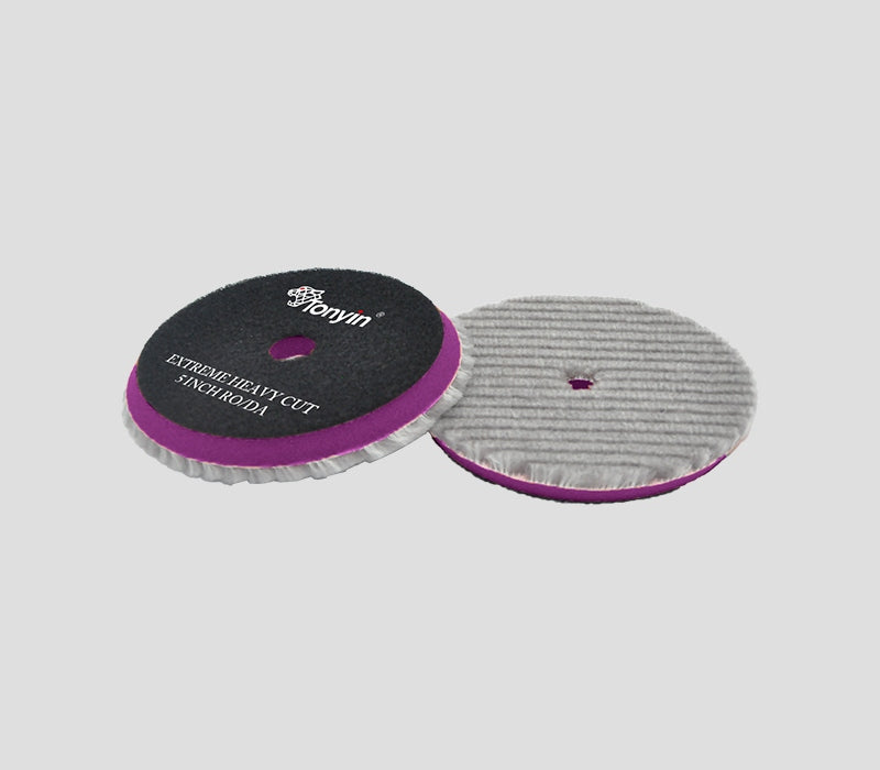 TONYIN WOOL POLISH PAD (EXTREME HEAVY CUT) - Wool polishing pad (125 mm)