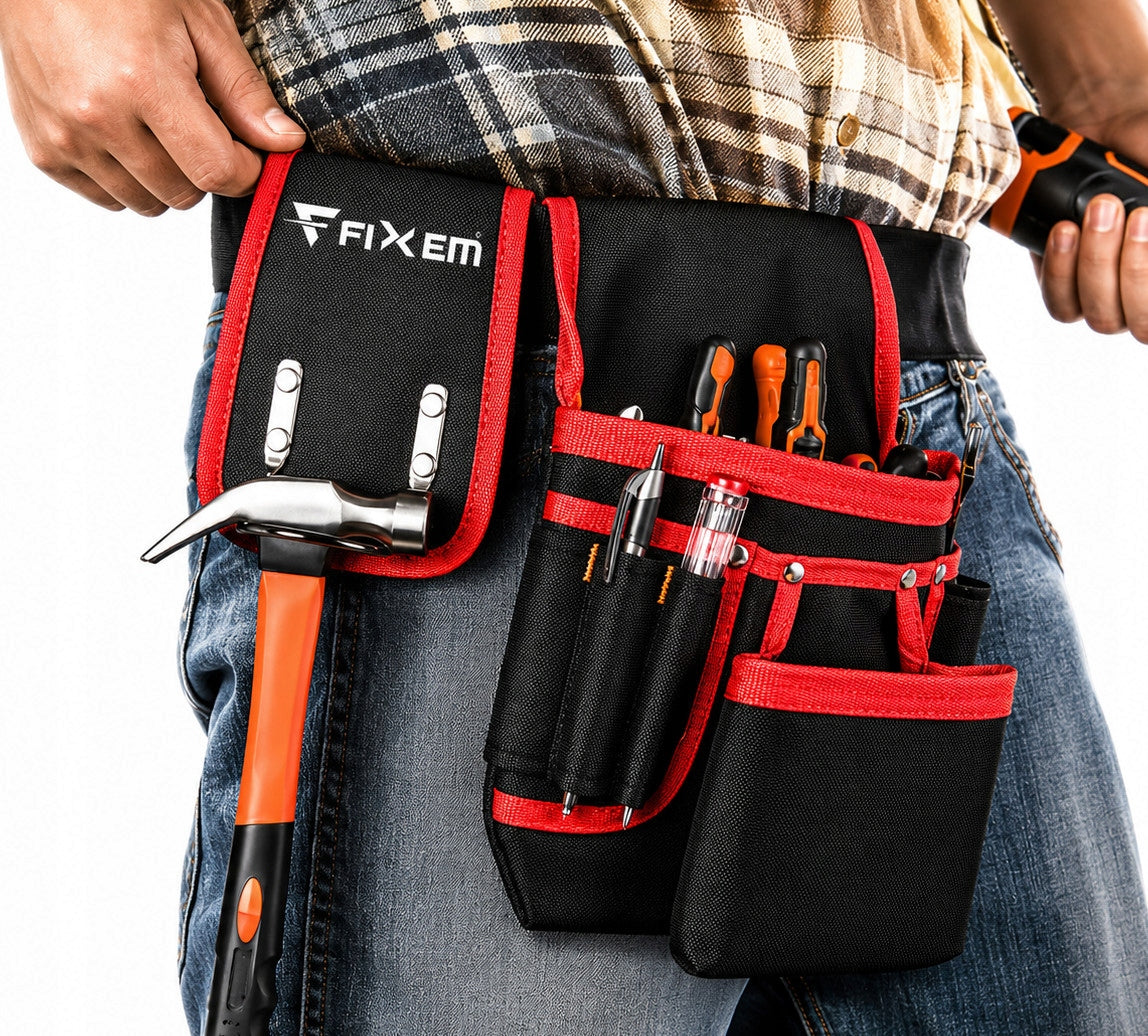 TOOL ASSEMBLY BELT FOR CONSTRUCTION TOOLS ADJUSTABLE 22 POCKETS Kind tool belt