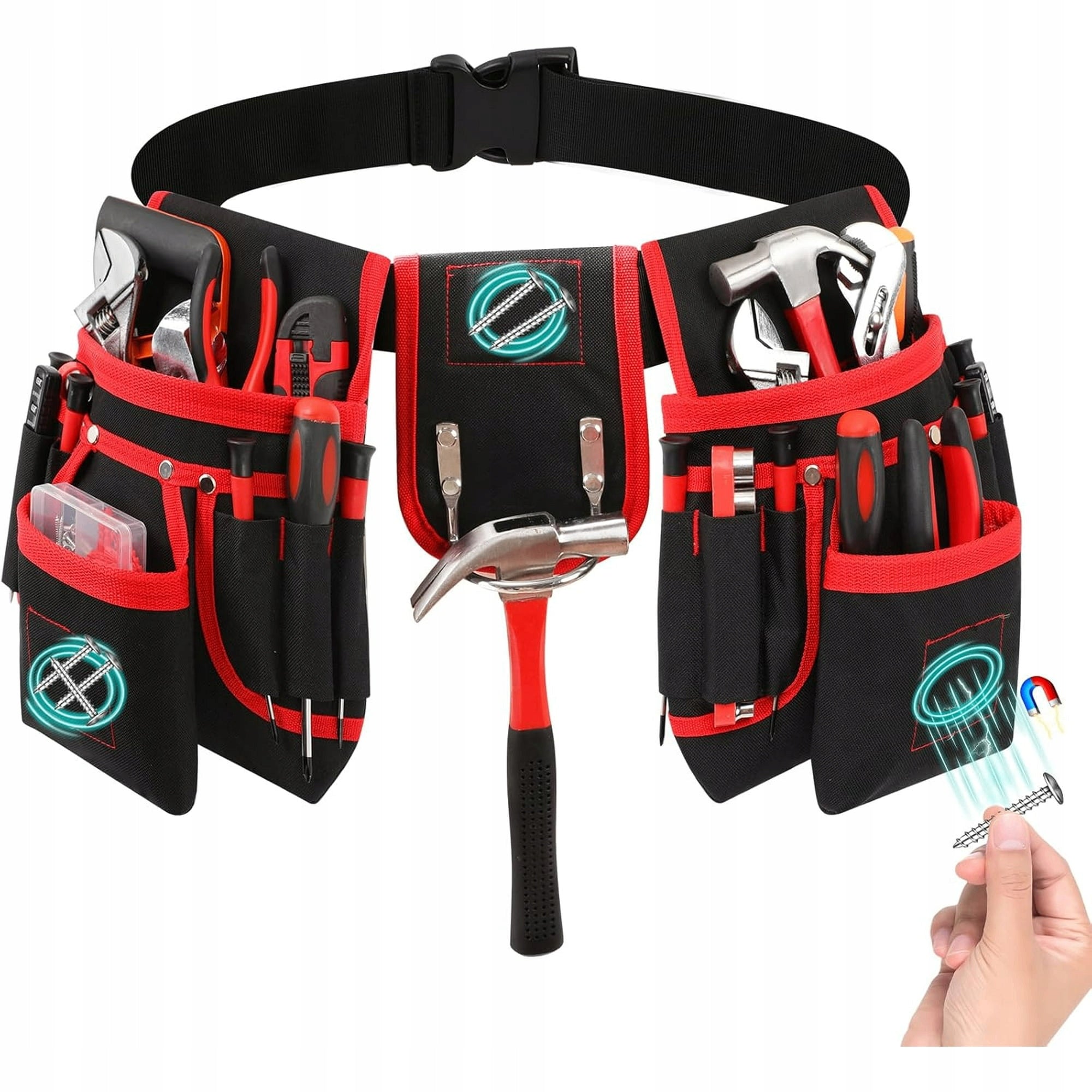 TOOL ASSEMBLY BELT FOR CONSTRUCTION TOOLS ADJUSTABLE 22 POCKETS