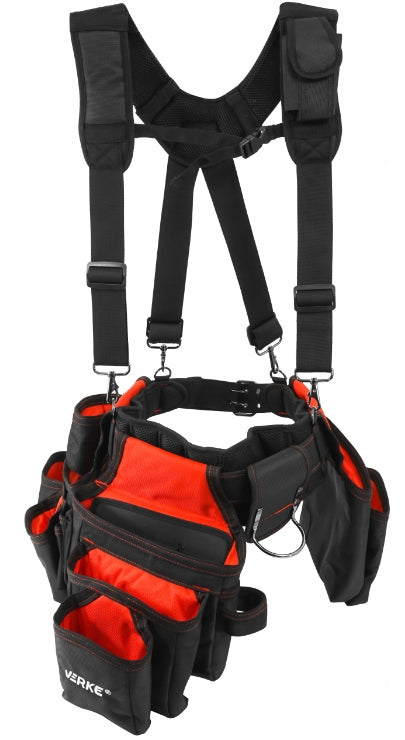 TOOL BELT WITH SUSPENDERS POCKET TOOL ASSEMBLY POUCH HOLSTER Brand Verke