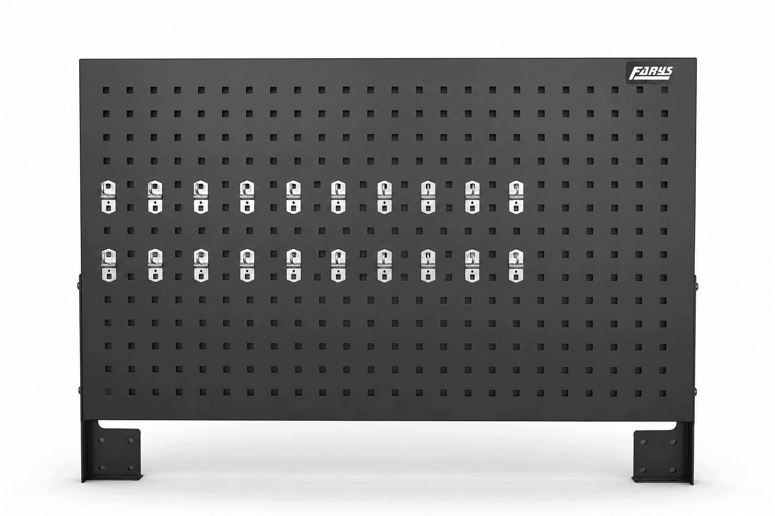 TOOL BOARD METAL WORKSHOP WALL +20 HOOKS 104x60cm FARYS