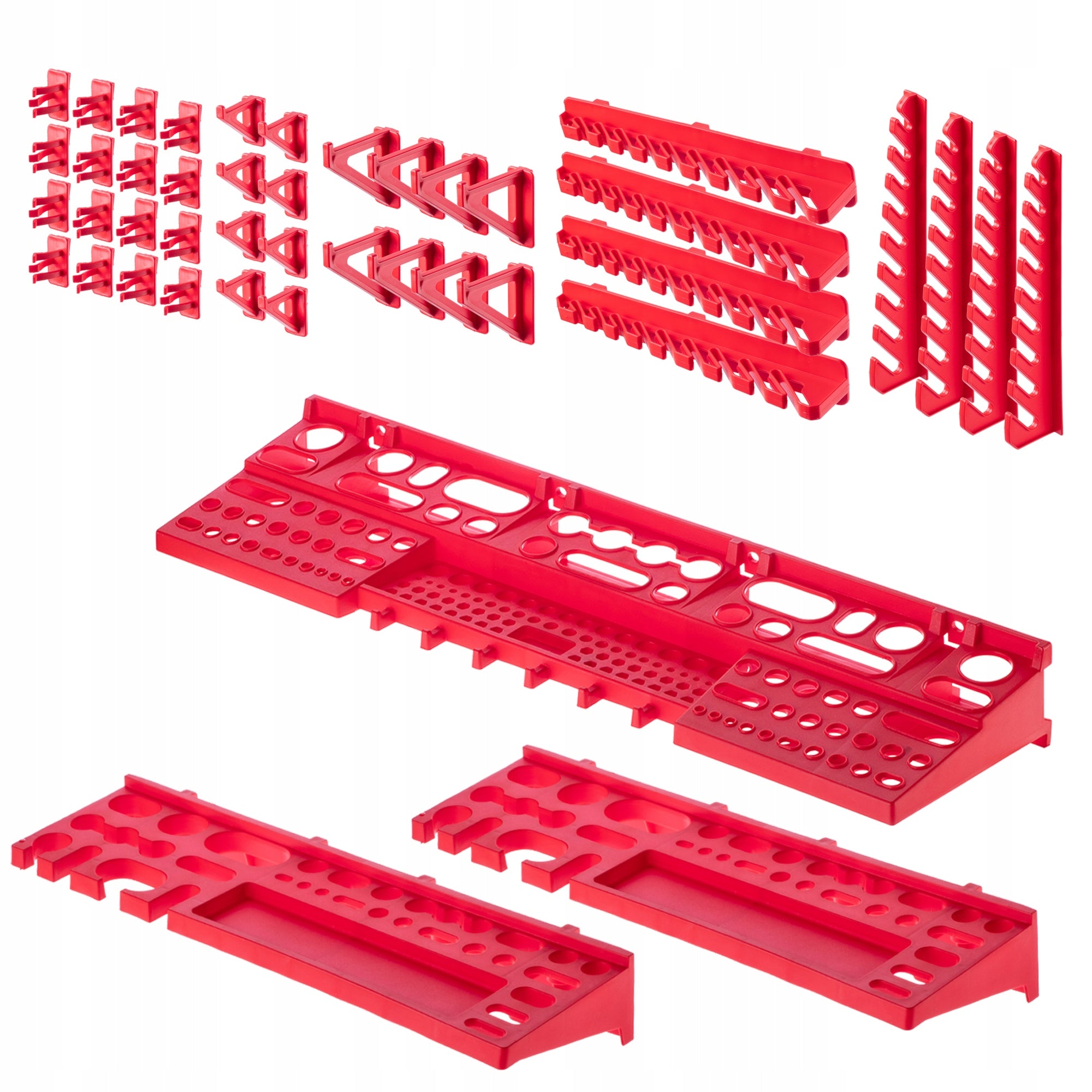 TOOL BOARD WORKSHOP WALL 116x78 cm 12 CUVETTES 40 HANDLES GARAGE Kind pegboard