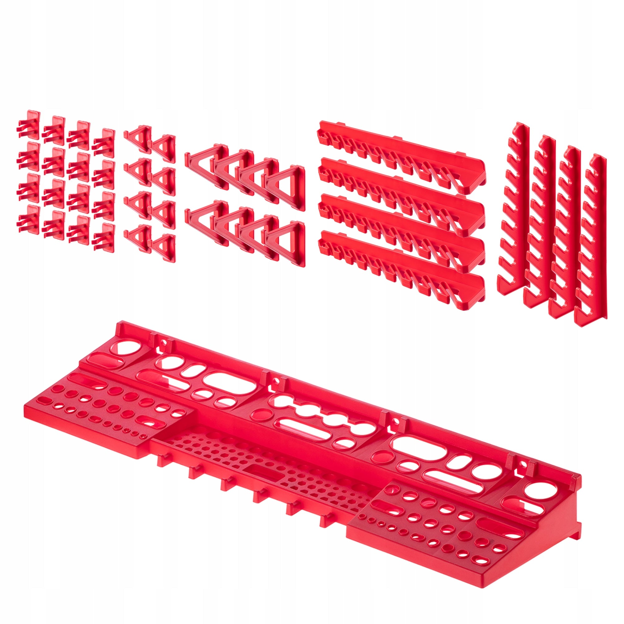 TOOL BOARD WORKSHOP WALL 116x78 cm 36 CUVETTE 40 HANDLES GARAGE Kind pegboard