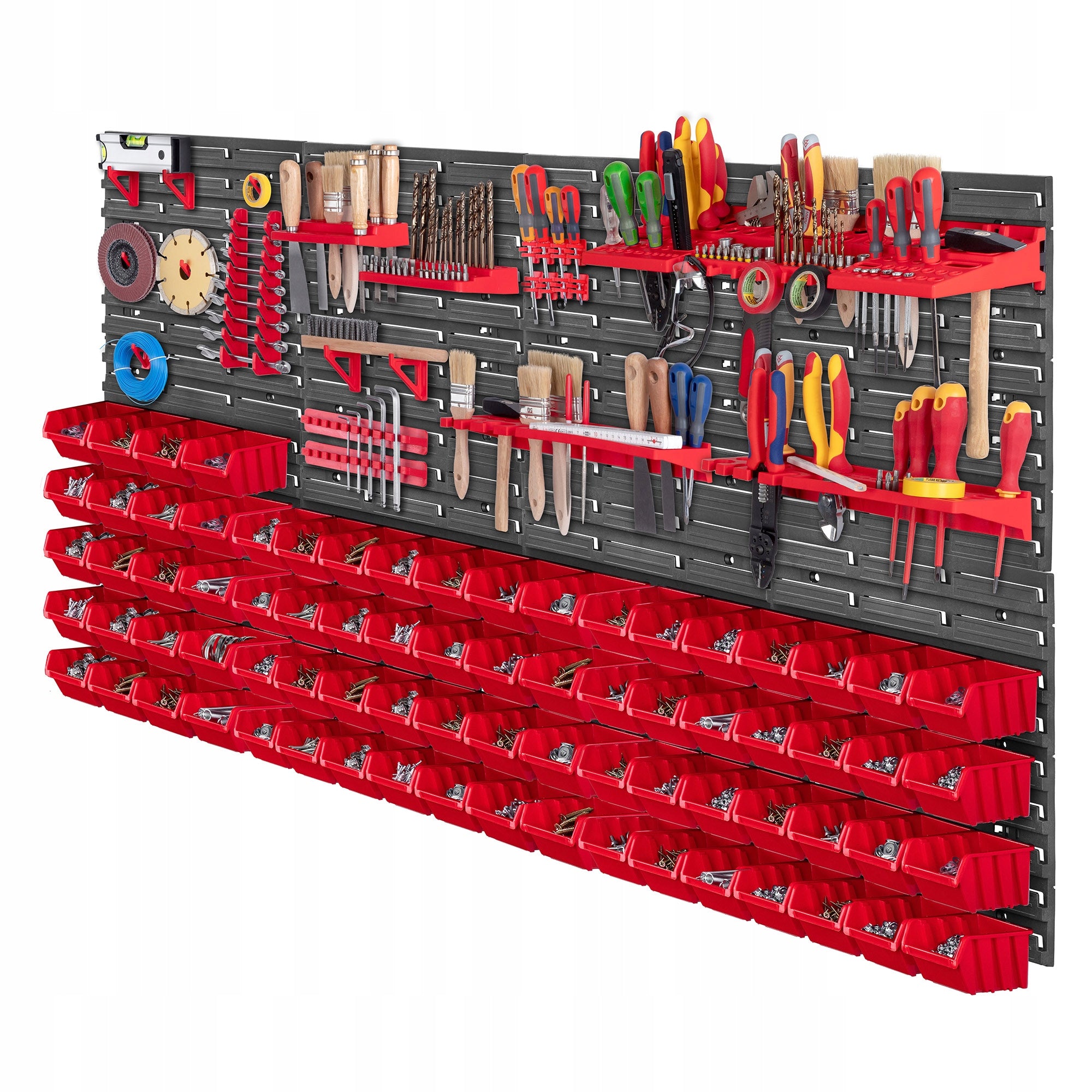 TOOL BOARD WORKSHOP WALL 156x78cm 101EL HANDLES LITTER BOX GARAGE