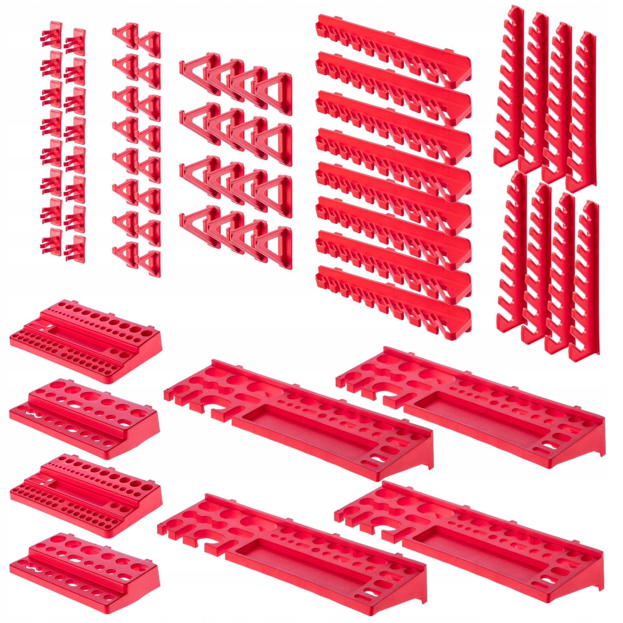 TOOL BOARD WORKSHOP WALL 232x78 cm 72 CUVETTE 80 HANDLES GARAGE Kind pegboard