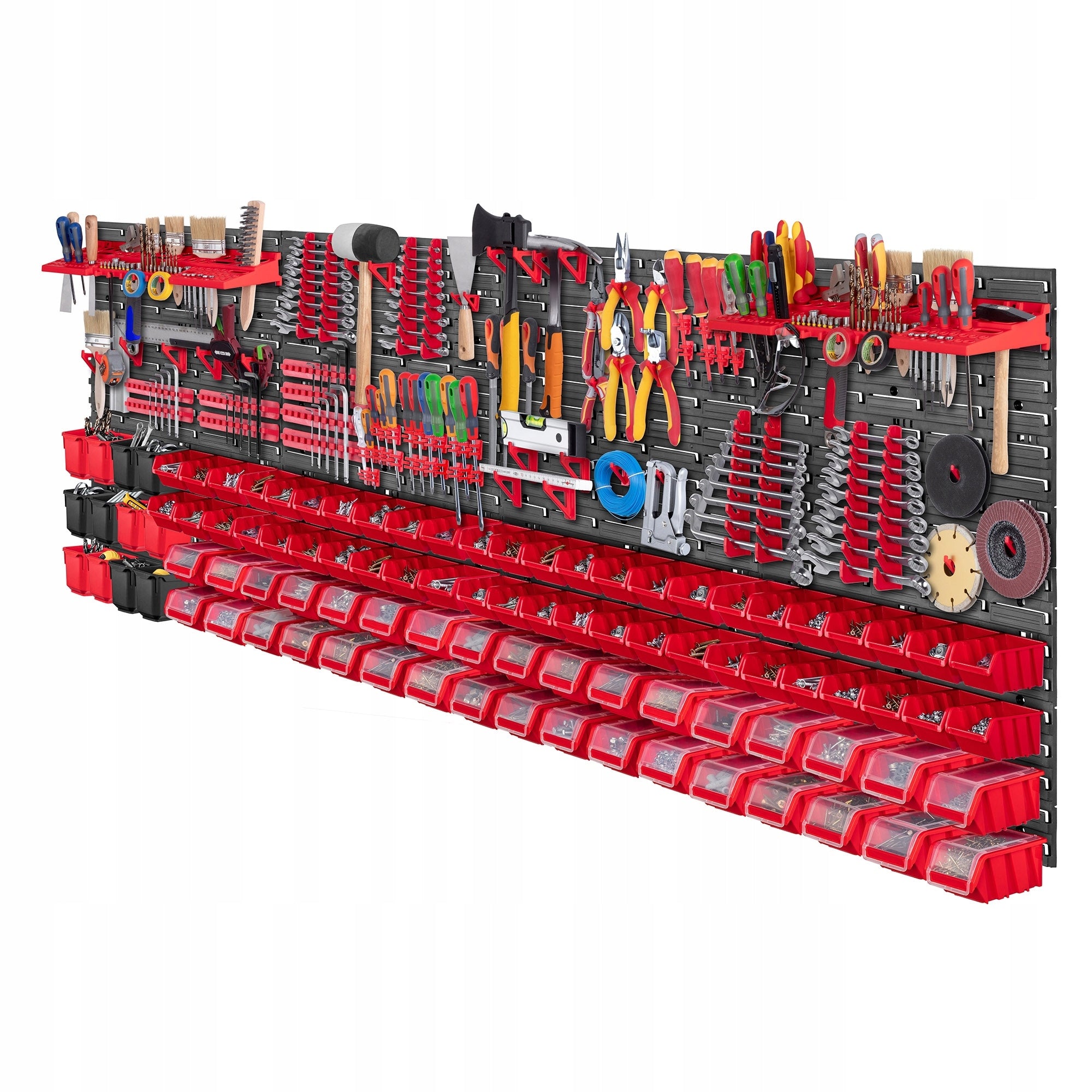 TOOL BOARD WORKSHOP WALL 232x78 cm 82 CUVETTE 80 HANDLES GARAGE Brand Kadax