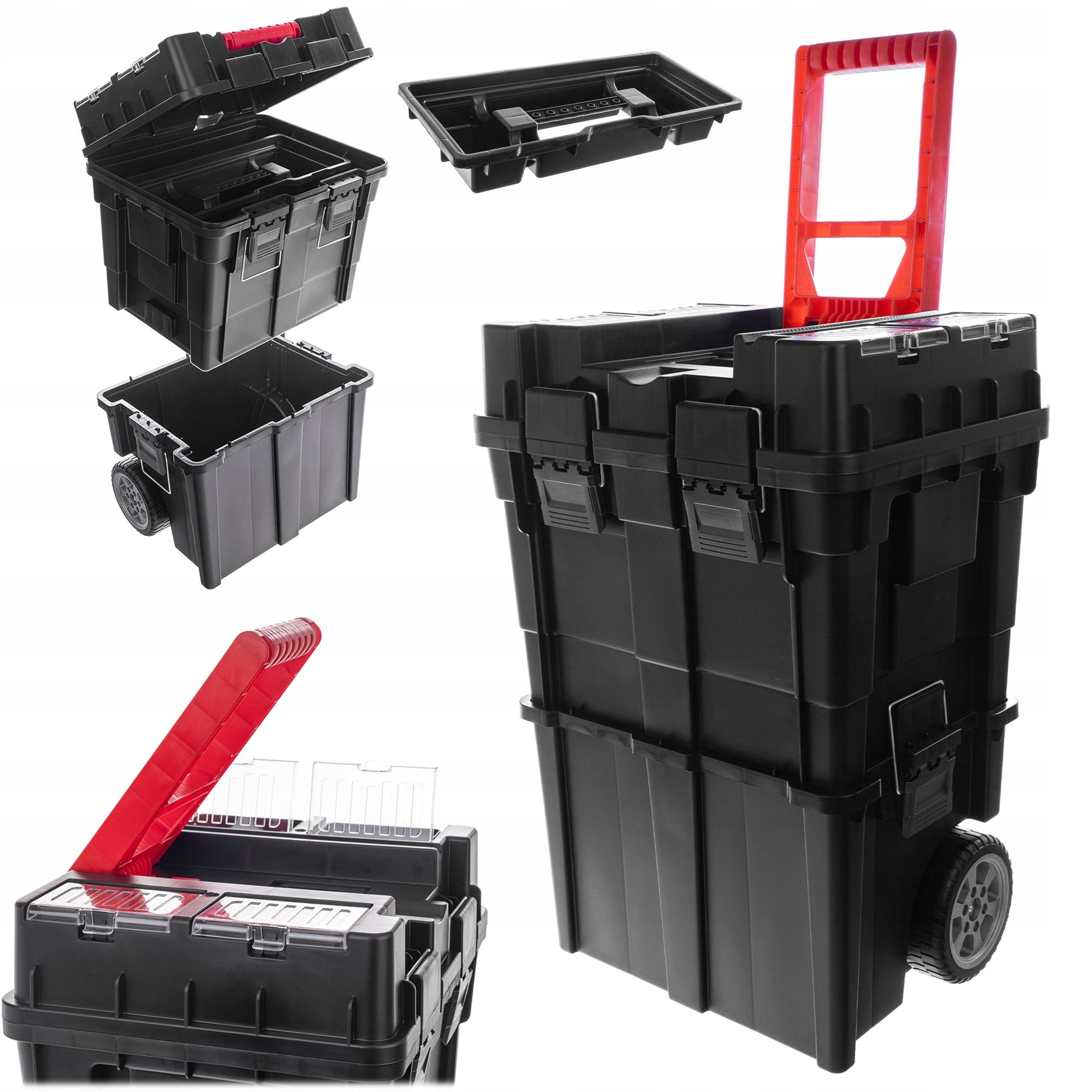 TOOL BOX ON WHEELS BOX WORKSHOP CASE MODULAR LARGE