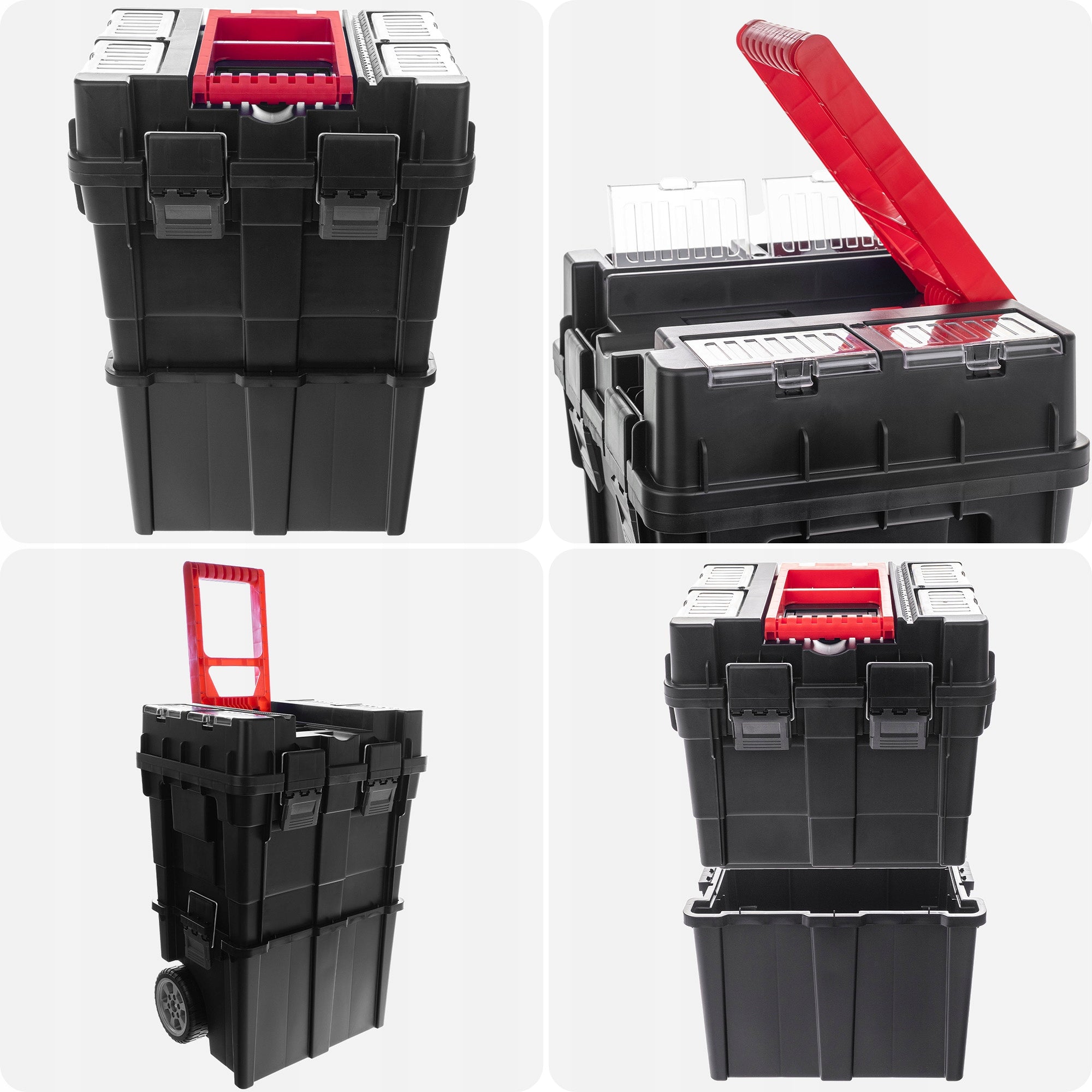 TOOL BOX ON WHEELS SUITCASE WORKSHOP BOX LARGE MODULAR Kind wheelie box
