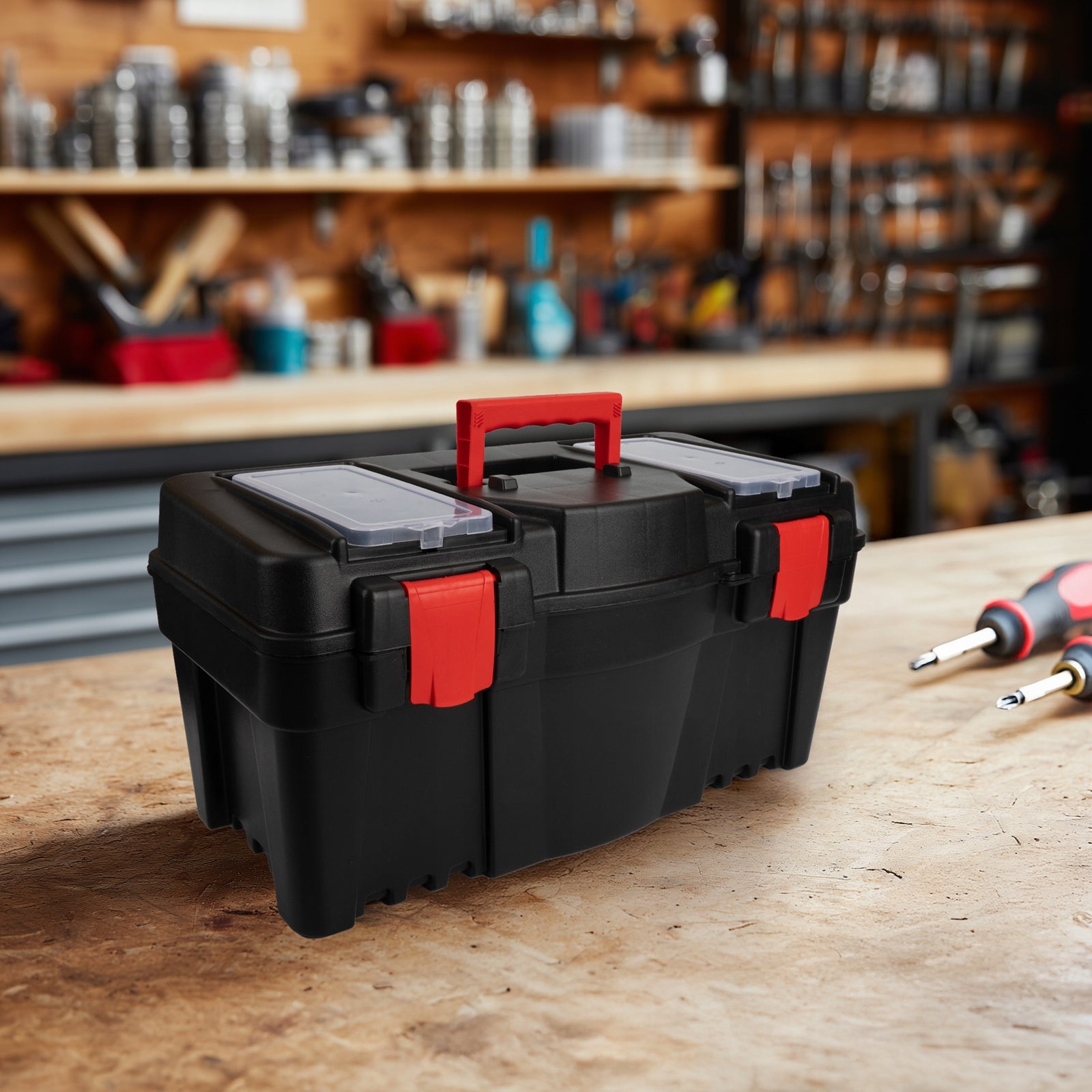 TOOL BOX ORGANIZER CLOSED CONTAINER SUITCASE TRUNK 551 x 271 mm Brand no brand