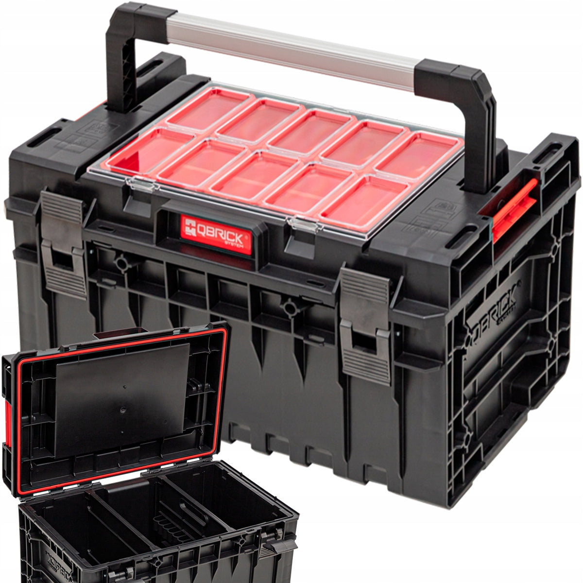 TOOL BOX QBRICK 2.0 ORGANIZER WITH HANDLE + CAPACIOUS STRONG CHEST