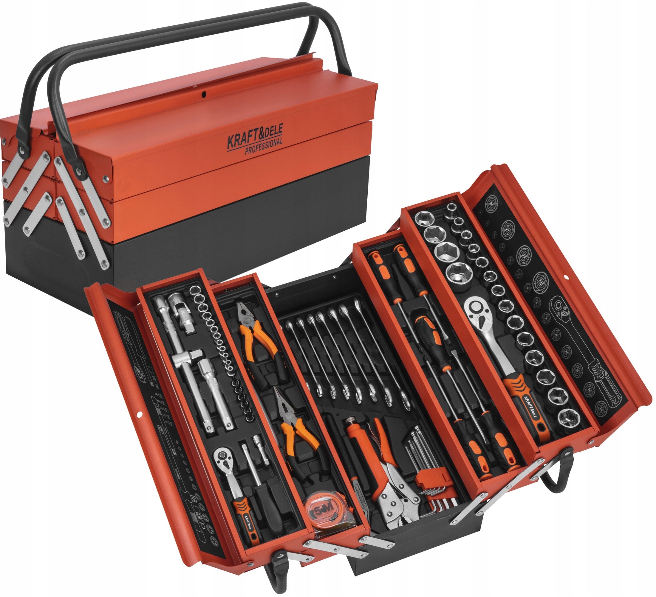 TOOL BOX WITH WRENCH CAP EQUIPMENT SCREWDRIVERS 85el.