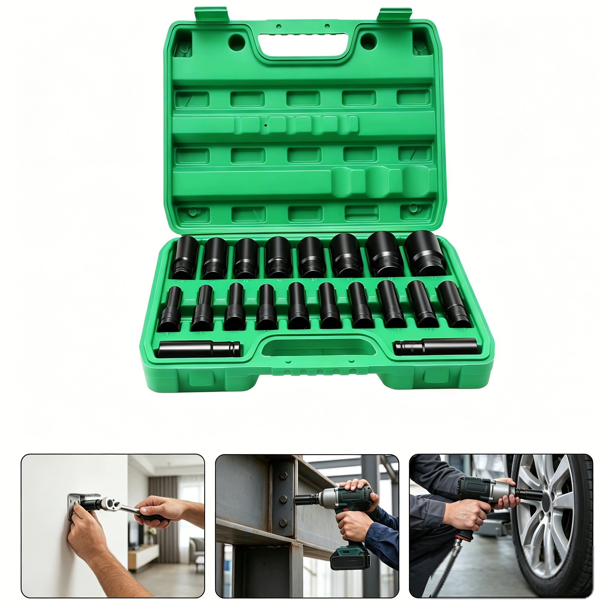 TOOL BOX–CASE WITH CAPS AND TOOL CAPS FOR WORKSHOP Brand no brand