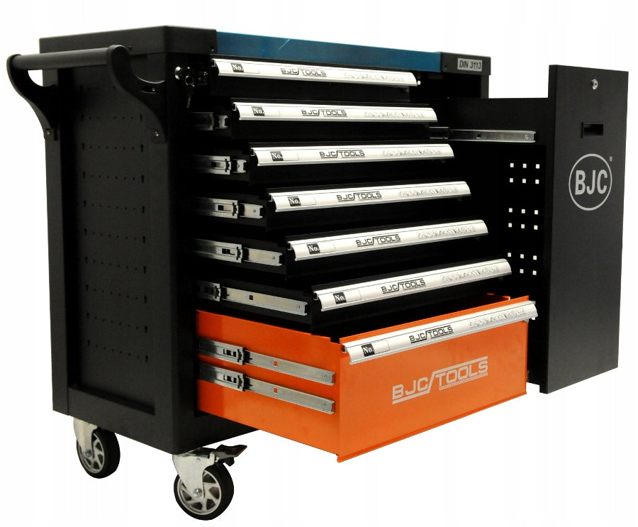 TOOL CABINET SERVICE WORKSHOP TROLLEY WITH TOOLS 306 ELEMENTS Product weight with unit packaging 100 kg