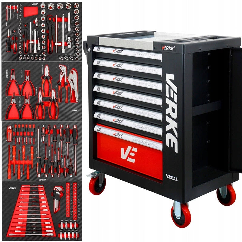 TOOL CABINET WORKSHOP TROLLEY 154el VERKE V33111