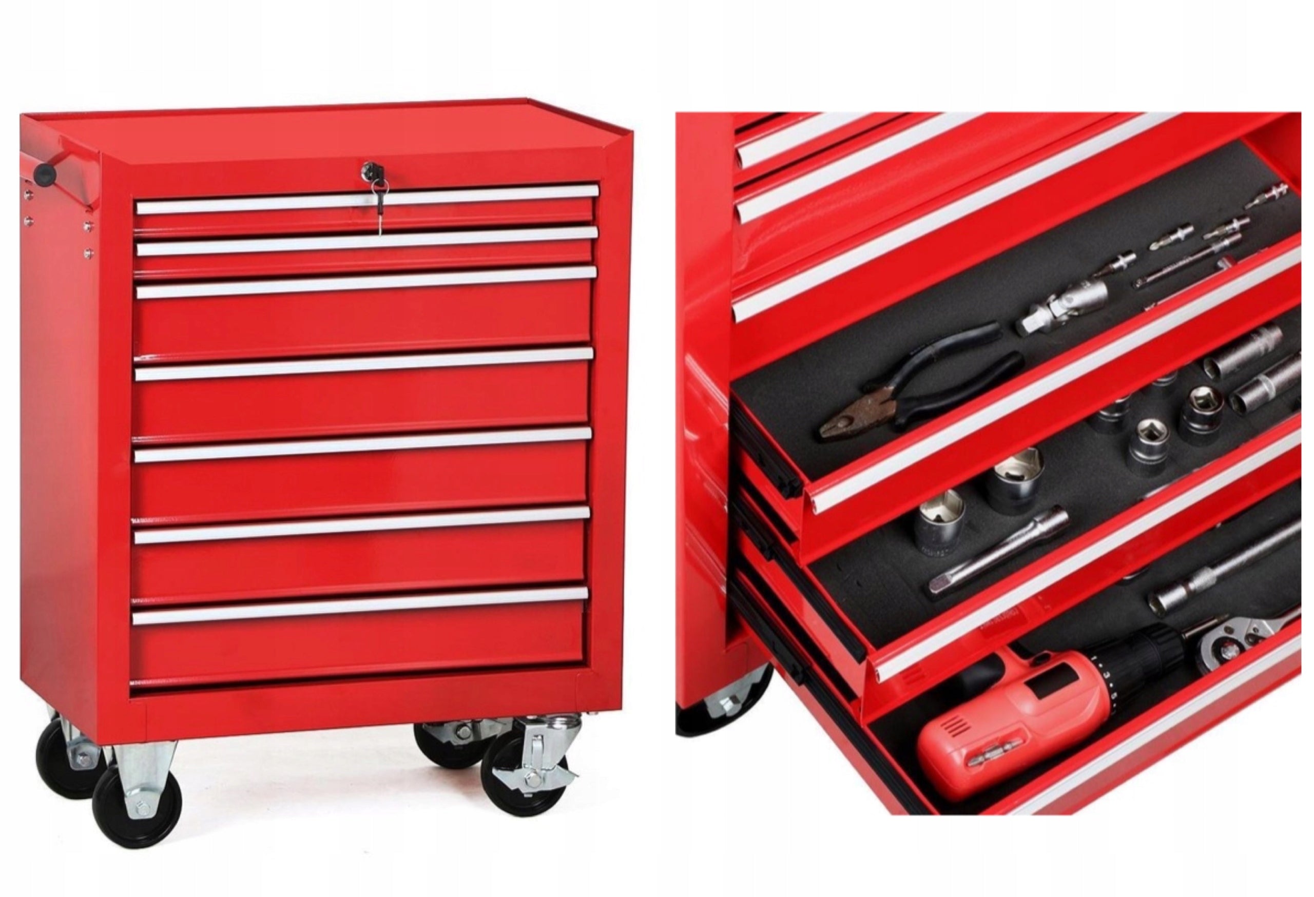 TOOL CABINET WORKSHOP TROLLEY LOCKABLE SOLID WORKSHOP CABINET