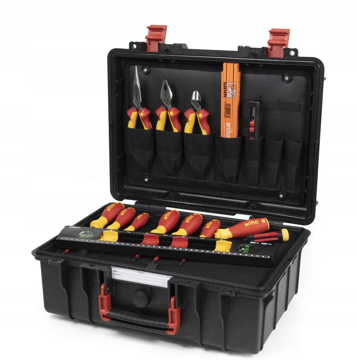 TOOL CASE FOR ELECTRICIANS BASIC L, 18PCS. - 45530 WIHA