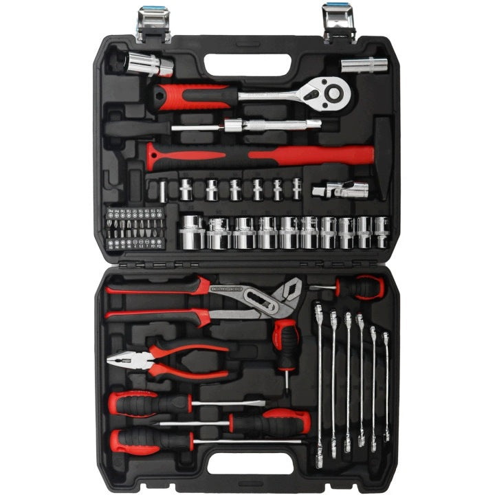TOOL CASE TOOL SET WRENCHES SCREWDRIVERS PLIERS 58 ELEMENTS