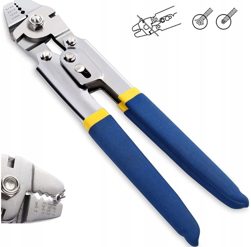 TOOL FOR CRIMPING STEEL CABLES CRIMPING MACHINE 160 ELEMENTS SET EAN (GTIN) 742385182345