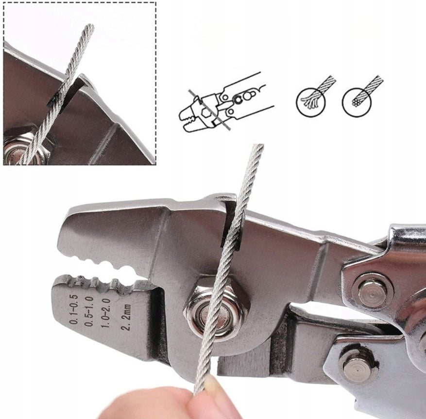 TOOL FOR CRIMPING STEEL CABLES CRIMPING MACHINE 160 ELEMENTS SET Manufacturer code 00013C04