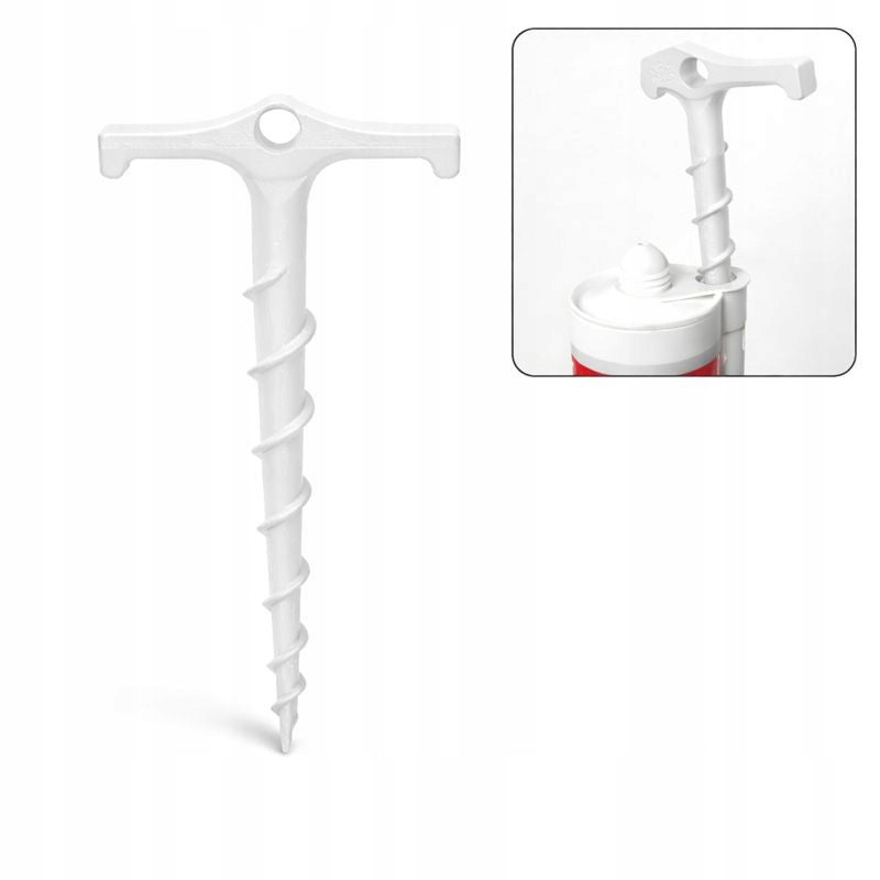 TOOL FOR UNLOCKING NOZZLES OF SILICONE TIPS GLUE MASS WHITE