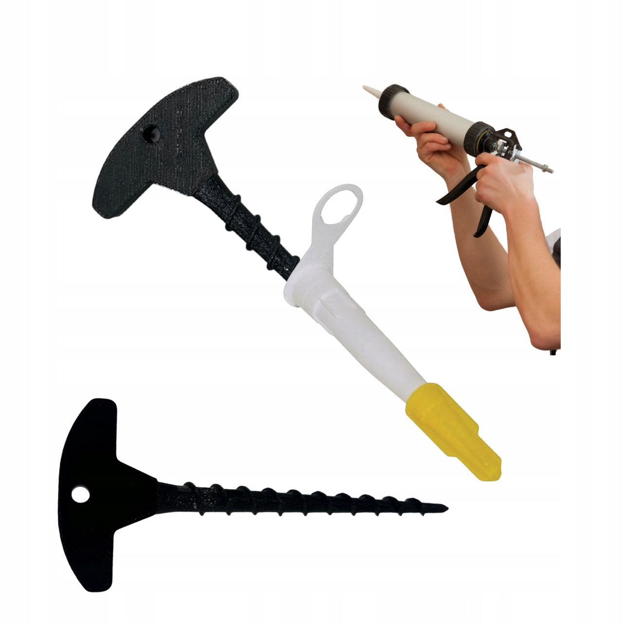 TOOL FOR UNLOCKING NOZZLES OF SILICONE TIPS GLUE MASS