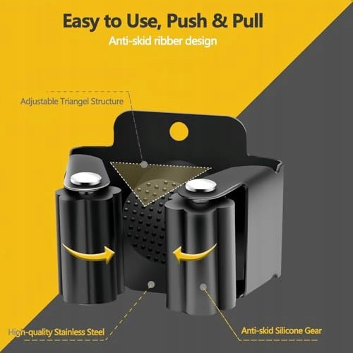 TOOL HOLDER MOP BROOM SET OF 12 PIECES STAINLESS STEEL METAL Manufacturer code SWC5908151338964