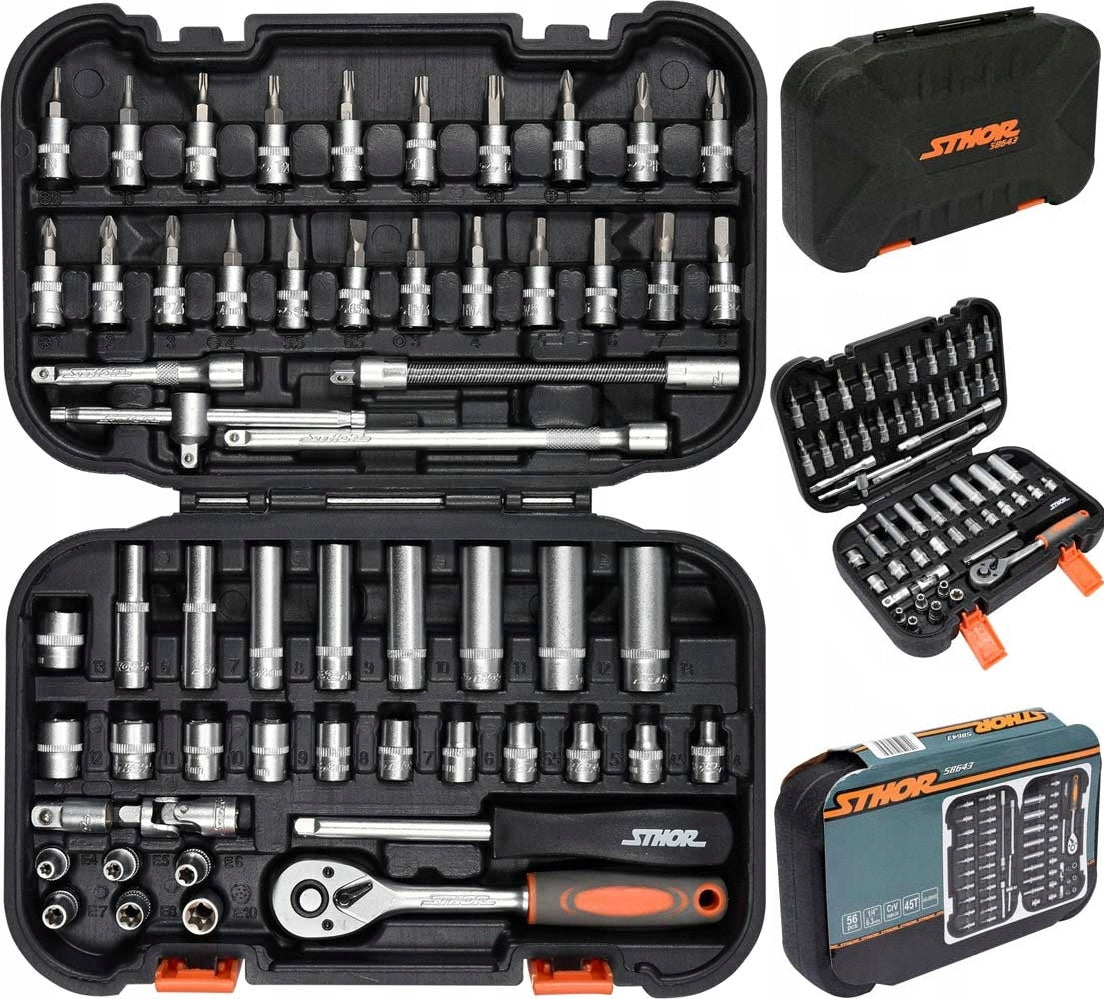 TOOL KIT WRENCHES SOCKET WRENCHES 1/4 56el