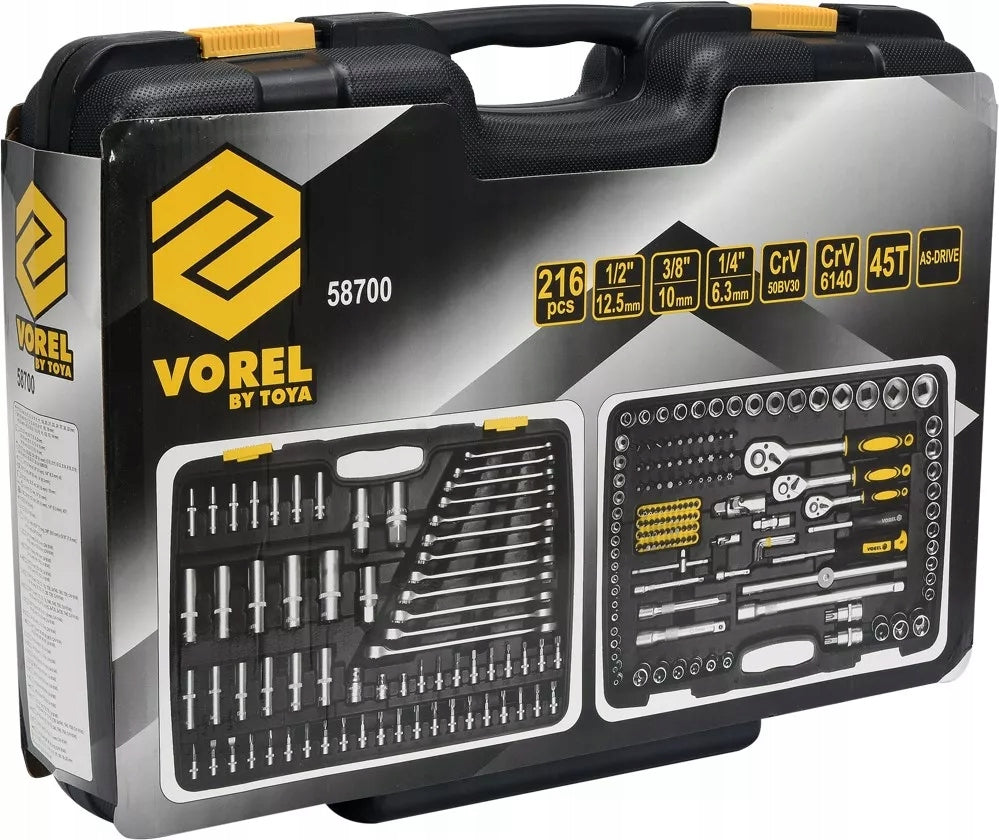 TOOL SET 1/2 216CZ. XXL - VOREL 58700