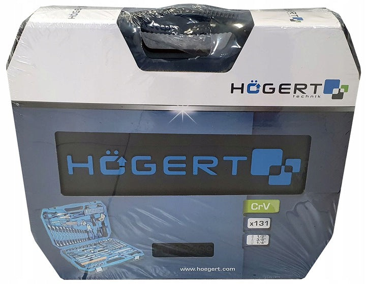 TOOL SET 131 PCS CRV 1/4″ 3/8″ 1/2″ SUITCASE HOGERT HT1R439 Manufacturer code HT1R439