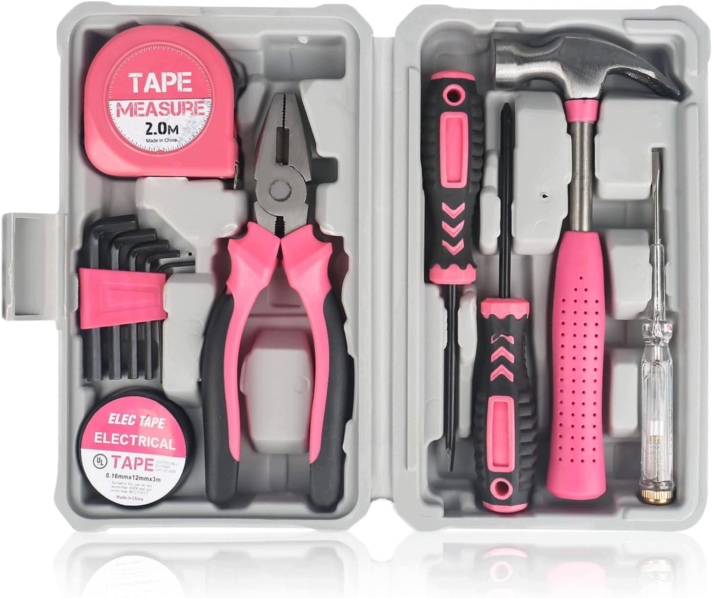 TOOL SET 24 PARTS PINK DIY HOME OFFICE