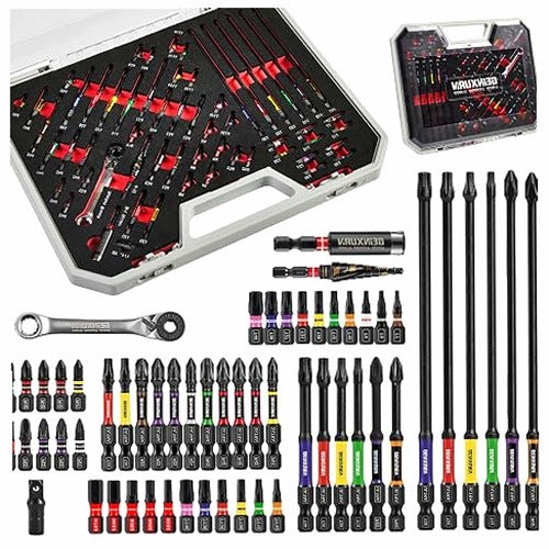 TOOL SET 58 ELEMENTS BITS SOCKET WRENCHES RATCHET SCREWDRIVER