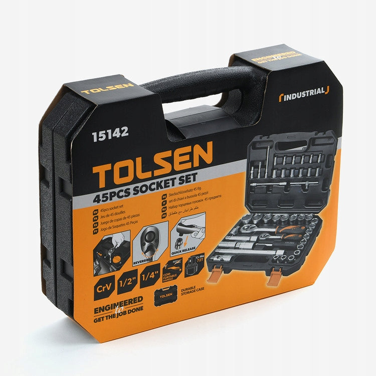 TOOL SET IN CASE - 45 PCS Brand Tolsen Tools