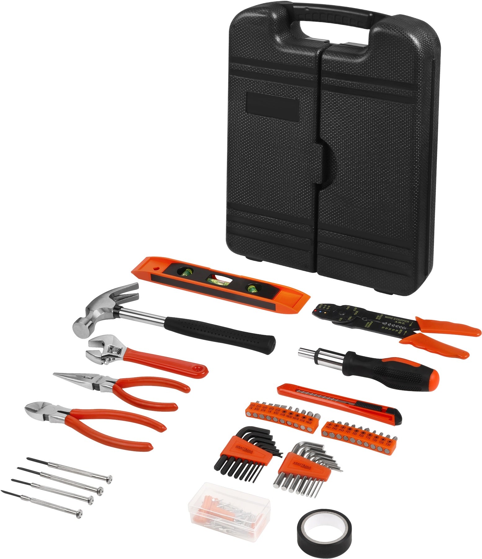 TOOL SET IN SUITCASE 129el KEYS BITS PLIERS HAMMER CrV Manufacturer code 5908176267027