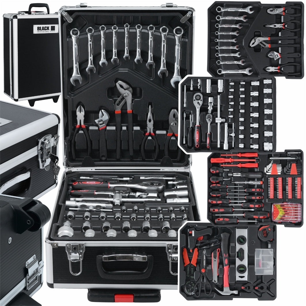 TOOL SET IN SUITCASE 187 ELE. KEYS BLACK CRV IN ELEGANT BOX